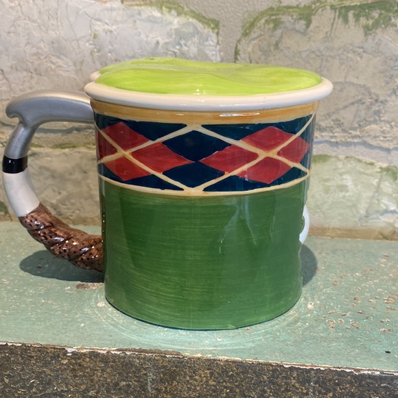 1997 Roman Inc. Golf Ball Coffee Mug with lid Unique - Picture 4 of 7